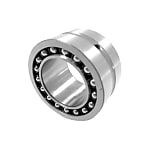Combination Needle Roller/Angular Contact Ball Bearing - Double Direction, Axial Component, NKIB Series