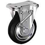 中荷重用キャスター KBZ型ストッパー付固定金具（サイズ150mm）