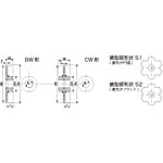 大形コンベヤスプロケットSローラ CW形（メートル系）