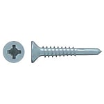 AXマルチドリルビス 5mm（厚鉄板用）皿（ユニクロメッキ）