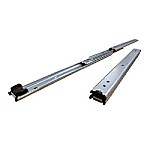 ダブルスライドレール（全開/全閉時簡易保持・軽荷重用・消音ストップタイプ）