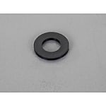 M12/13.0x24x2.5mm 平ワッシャー(TPR製/黒/10枚)