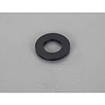 M3/3.2x8.0x0.8mm 平ワッシャー(TPR製/黒/10枚)