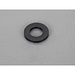 M5/5.3x10x1.0mm 平ワッシャー(ナイロン製/黒/20枚