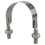TRUSCO SGP管用Uバンド SUS304 呼び径 80A ねじ径3/8