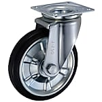 中荷重用キャスター J型旋回金具（サイズ250mm～300mm・金具のみ車輪なし）