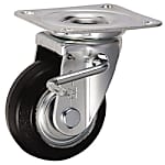 中荷重用キャスター 旋回 （ダブルストッパ付） JBtype サイズ75mm (金具のみ車輪なし)
