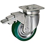 重荷重用キャスター 旋回 （回転ストッパ付） JHBtype サイズ150mm (金具のみ車輪なし)