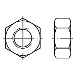 ISO 4032 Hexagon Nuts / Metric Coarse, Metric Coarse (Left) / Steel, Stainless Steel, Brass, Aluminum, Titanium