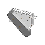 Hinged Chain Conveyors / head drive station right / left without motor / EURO-flex 85