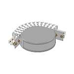 Hinged Chain Conveyors / curved wheel / EURO-flex 55