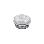 Threaded plugs with and without symbols, Viton-Seal, Aluminium, resistant up to