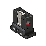 Pneumatic separator for roller conveyor system with damping