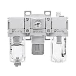 エアコンビネーション エアフィルタ+レギュレータ+ルブリケータ AC20-D〜AC60-D