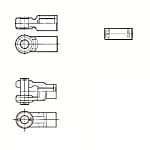エアシリンダ CS1・CS2・CNS・CLSシリーズ用ナックルジョイント