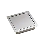 LAMP ステンレス鋼製 ダンパー付屑入投入口 角型 AD-KH型 蓋付