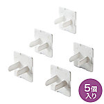 コンセント安全キャップ 抜け止め用（2P用・5個入・ホワイト） TAP-CAP2P5L
