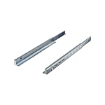 Slide rails, depth-variable