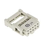 リボンケーブルコネクタ SEK-18シリーズ（Harting/メス/10極/2列）