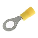 JST 絶縁 丸形圧着端子,スタッド径：M8（5/16）,黄 FVシリーズ