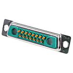 ハイブリッド D-Subコネクタ FCT（メス/15信号/2電源極）