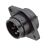 Bayonet male panel mount connector