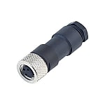 Female cable connector, solder