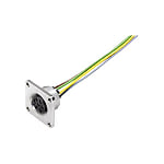 M16 8-pin flange socket