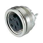 M16 IP40 female panel mount connector