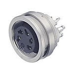 M16 IP67 female panel mount connector
