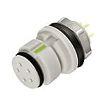 Snap-In IP67, subminiature female panel mount connector