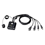 2ポートUSB HDMIケーブル KVMスイッチ