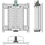 IPDP6 基本ユニット 分岐両側配置（60Aタイプ）