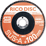 Disco RICO ø100, grano abrasivo Alundum 99-SUSA