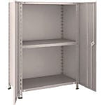 軽量ボルト式棚 （両開扉付・100kgタイプ､高さ1200mm､1800mm）