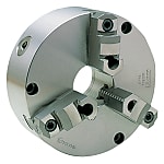 3-Jaw Scroll Chuck (Split Jaw Type), Easy Attachment to Lathes and Index Tables by Front Mounting