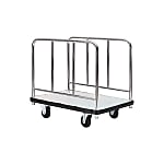 Steel Dandy Platform Truck, Handwheel Both Side Type, Long Material Transporting Platform Truck