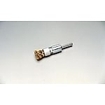 カシメパイプ付鋼線メッキ線軸付筒型ブラシ（黄より線）