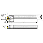内径加工用バイト MiniForce-Turn A／E-SWLXR／L形