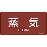 JIS piping identification sticker horizontal type steam relatedvapor
