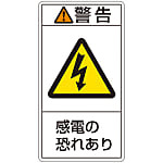 PL Warning Display Label (Vertical) WARNING: RISK OF ELECTRIC SHOCK