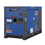 Sound Insulating Diesel Engine Generator, Compliant with Tertiary Emission Regulations, Rated AC Output 10.5/13 kVA–20/25 kVA