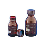 ねじ口びん（メジュームびん） 茶かっ色 赤キャップ付 25ml～2L