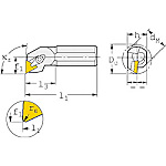 T-Max S 旋削加工用ボーリングバイト S..CTFPR/L