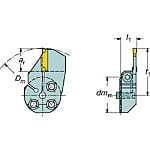 コロカットSL 端面溝入れ用ブレード スクリュークランプ 570-R/L123-B
