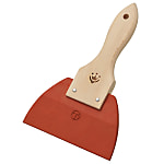 Rubber Spatula with Handle Red Big (HANDY CROWN)