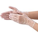 使い捨てビニール手袋 粉なし 100枚入