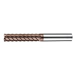 Carbide 6-Flute End Mill for High Hardness 45°, E167TX
