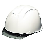 PC樹脂製ヘルメットAP11-C型（透明バイザー・雨垂れ防止溝付・衝撃吸収ライナー付）