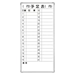 マグネット付き軽量スチールホワイトボード 予定表(スチール製) 2kg